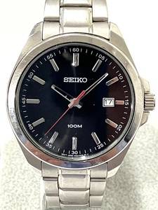 【★即決★】SEIKO セイコー メンズウォッチ クオーツ SS ステンレススチール デイト 100M 6N42-00C0　稼動品