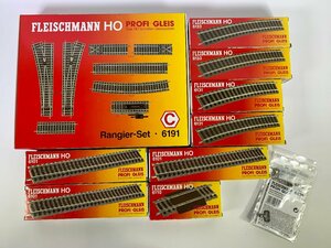 2-15＊HOゲージ フライシュマン レール 線路 まとめ売り 直線 曲線 ポイント 他 Fleischmann 鉄道模型(aac)