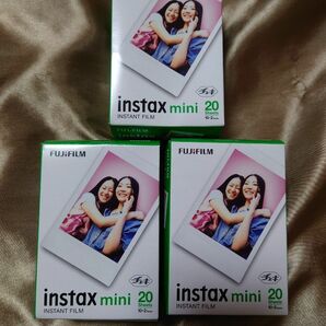 富士フイルム FUJIFILM instax mini チェキ用フィルム 20枚×3 60枚