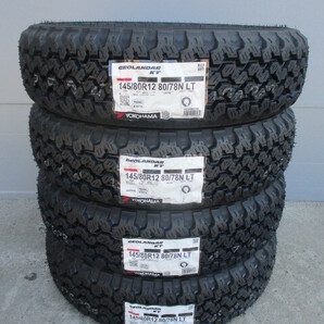 新品4本 送料込み￥16,800～■ヨコハマジオランダーKT■145/80R12 80/78N LT ゴツゴツタイヤ■軽トラハイゼットエブリーNバンNV100キャリーの画像1