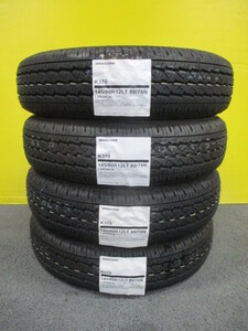 新品4本■全国送料込み\16,200円■145/80R12LT 80/78N(145R12 6PR相当)■ブリヂストンK370■軽トラ軽バンエブリーNバンキャリーハイゼット