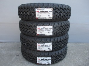 新品4本送料込み￥16,800～■ヨコハマジオランダーKT■145/80R12 80/78N LT(145R12 6PR相当)■軽トラハイゼットエブリーNバンNV100キャリー