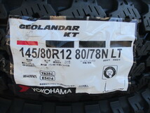 新品4本送料込み￥17,800～■ヨコハマジオランダーKT■145/80R12 80/78N LT(145R12 6PR相当)■軽トラハイゼットエブリーNバンNV100キャリー_画像2