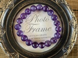 アメジスト ブレスレット パワーストーン 紫 天然石 数珠ブレス レディースサイズ アクセサリー amethyst bracelet gemstone G