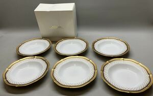 未使用 希少 デットストック ノリタケ ダイヤモンドコレクション 金彩 スーププレート 深皿 Noritake 