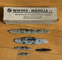 1930年台 戦前ドイツ製 軍艦 金属製模型 Wiking Modelle_画像2