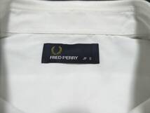 正規品 新品 Fred Perry フレッドペリー F4403 COLLAR RIB SHIRT カラーリブシャツ 長袖 月桂樹刺繍 ロゴ刺繍 S 白 ホワイト_画像6