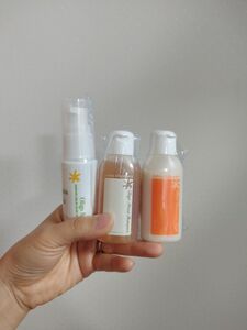 ママアンドキッズ　オリゴミルク25ml×1本　オリゴシャンプー43ml×1本　オリゴトリートメント43ml×1本　計3本セット