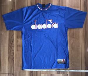 【超レア美品】DIADORA ディアドラ 90s ゲームシャツ (ブルー) サイズ:L　