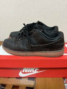 美品 ナイキ NIKE DV1024-010 27.5cm ダンク ロー DUNK LOW RETRO ブラック ヴェルヴェットブラウン 