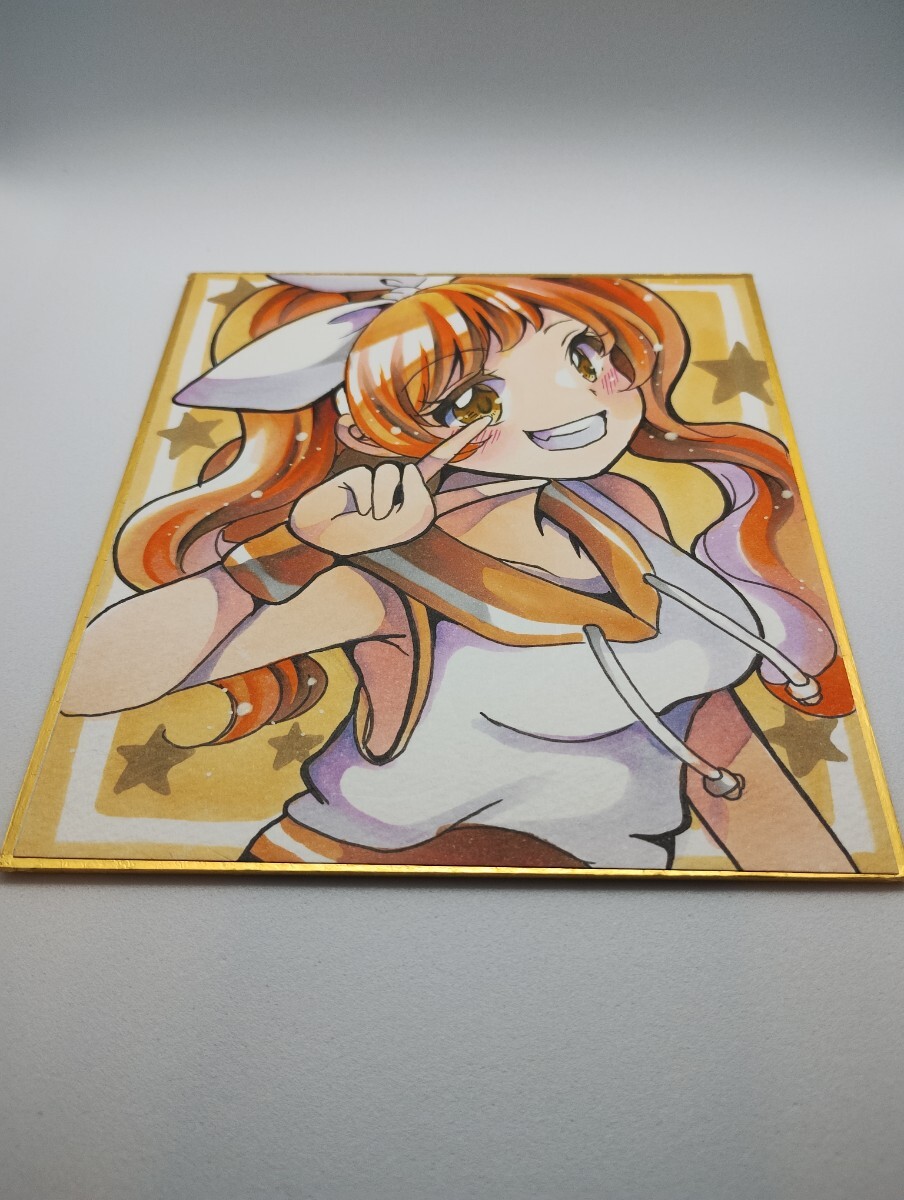 Handgezeichnete Illustration auf farbigem Papier ⑥, Comics, Anime-Waren, handgezeichnete Illustration