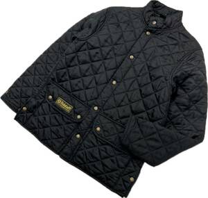 BELSTAFF ☆ キルティングジャケット ブラック 黒 S 英国 UK 紳士 大人カジュアル 古着 スタイル ストリート オールド ベルスタッフ■CH103