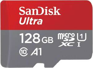 【 サンディスク 正規品 】 SanDisk microSDカード 128GB UHS-I Class10 10年間限定保証Ult