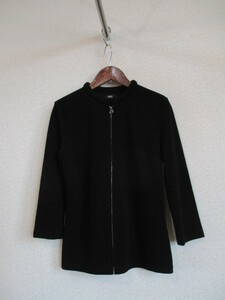 BIGI чёрный тонкий Zip выше блузон (USED)31019)