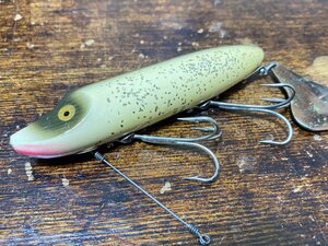 40's HEDDON Flap-Tail オールド!! ウッド!! 美品!! 金目!! 希少モデル!! オリジナル!! /オールドヘドン フラップテール オールドタックル