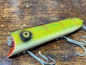 40's HEDDON Lucky13 オールド!! ウッド!! 美品!! 金目!! 逆ステンシル!! 初期サーフェイスイグ!! /オールドヘドン オールドタックル