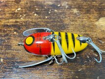 50s Heddon #2120 Crazy Crawler ウッド!! オールド!! 美品!! /オールドへドンクレイジークローラー オールドタックル_画像4