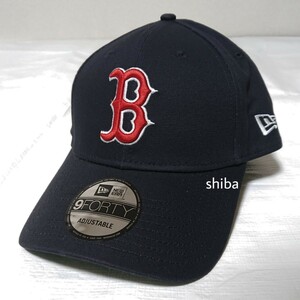 NEW ERA ニューエラ 正規品 キャップ 帽子 黒 ブラック 赤 レッド BOS レッドソックス 野球 MLB ユニセックス