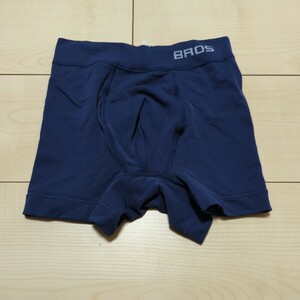 (1枚) BROS ボクサーパンツ ブルー S-LL フリーサイズ Pantsholic ブロス ワコール Wacoal 前開き