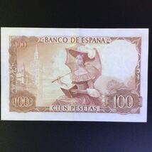 World Paper Money SPAIN 100 Pesetas【1965】_画像2
