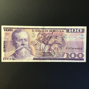World Paper Money MEXICO 100 Pesos【1982】