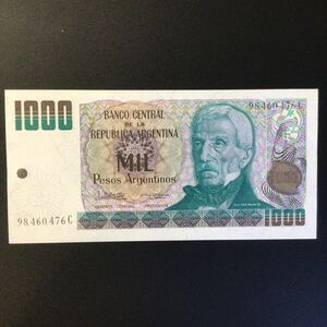 World Paper Money ARGENTINA 1000 Pesos Argentinos【1983】