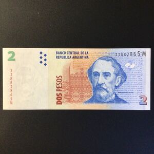 World Paper Money ARGENTINA 2 Pesos【1997】