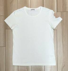 ［極美品］モンクレール　レディース　ロゴTシャツ　ホワイト　L