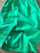 【Christian Dior】クリスチャンディオール　サマーウールスカート　グリーン　緑　Mサイズ_画像8