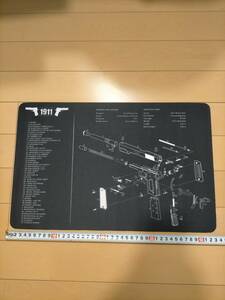  super-discount postage 400 jpy domestic sending new goods 1911 gun gun parts map cleaning for Raver mat mouse pad approximately approximately 40×30cm