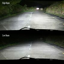 LED ヘッドライト H4 バルブ 車用 Hi/Lo 車検対応 2個セット 爆光_画像7