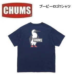 CHUMS チャムス ブービーロゴTシャツ ネイビー L　CH01-2279　メンズ　アウトドア　キャンプ