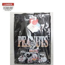 LUMBER×PEANUTS ランバー×ピーナッツ ロックオンスヌーピーTシャツ ブラック M　231624　メンズ　Tシャツ　バンドＴ_画像2