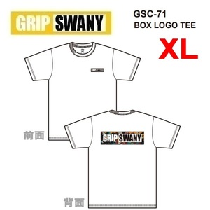 GRIP SWANY グリップスワニー ボックスロゴＴシャツ ホワイト XL　GSC-71　メンズ　アウトドア　キャンプ