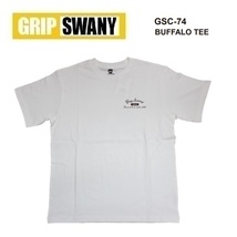 GRIP SWANY グリップスワニー バッファローＴシャツ ホワイト L　GSC-74　メンズ　アウトドア　キャンプ_画像2
