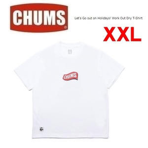 CHUMS Chums let's go- наружный on Hori te-z! Work наружный dry футболка белый XXL CH01-2377 мужской уличный кемпинг 