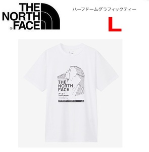 THE NORTH FACE ザノースフェイス ハーフドームグラフィックＴシャツ ホワイト L　NT32484　メンズ　Tシャツ　アウトドア