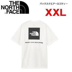 THE NORTH FACE ザノースフェイス バックスクエアーロゴTシャツ ホワイト XXL NT32447 メンズ バックプリント アウトドアの画像1