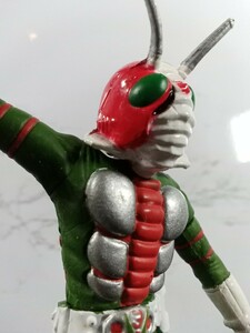  Kamen Rider HG series Kamen Rider V3 stand attaching / gashapon / sofvi figure /1997/ Bandai 