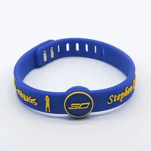 新品未使用 ステフィンカリー ラバーバンド ブルー ウォリアーズ ブレスレット