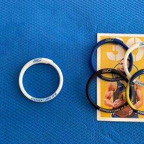 新品未使用 ステフィンカリー ブレスレット 蛍光ホワイト シリコンバンド NBA