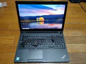 高性能 Lenovo ThinkPad P52 Core i7-8850H 15.6inch 4K タッチパネル NVIDIA Quadro P2000 メモリー32GB SSD256GB＋HDD1TB 