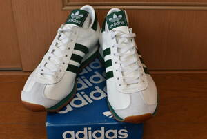  made in Japan kangaroo leather adidas Adidas COUNTRY Country white × green US8.0 26.5cm origin box attaching unused 