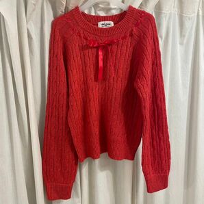 TINA:JOJUN 赤ニット　セーター
