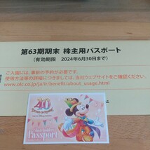 東京ディズニーランド・シー オリエンタルランド 株主優待券1枚_画像1