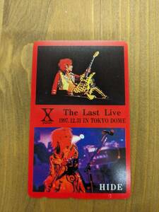 XJapan The Last Live hide テレカ50度数　未使用品