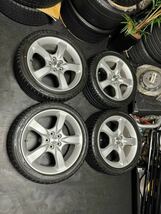 スバル レガシィ BP5 純正 17インチ 7J＋55 PCD100 5穴　ハブ径56ミリ POTENZA S001 215/45R17 2014年製 インプレッサ BRZ流用等_画像1