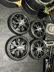 17インチ 5.5J＋47 PCD100 4穴 ブラポリ 165/40R17 軽カスタム N-BOX N-WGN スペーシア タント ムーヴ ワゴンR コペン エブリィ ハイゼット