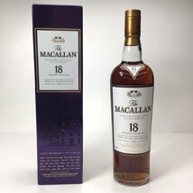 未開栓 マッカラン 18年 1992 シェリーオーク 箱付 700ml 43％ 2E-8-1-151557-A_画像1