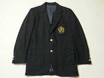 オールド◆　VAN JACKET　ヴァンヂャケット　金ボタン　フラノ　紺ブレザー　正規品　段返り3Bジャケット　テーラードジャケット　VAN JAC_画像1